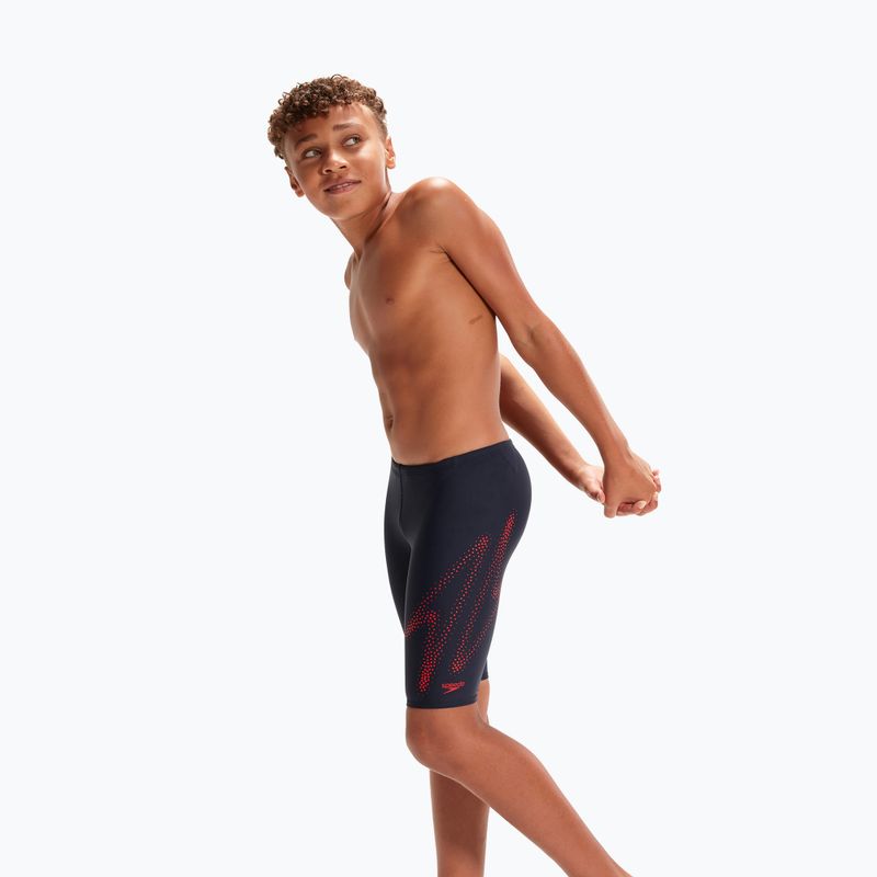 Детски бански Speedo Hyper Boom Logo Placement тъмносин 8-00315515183 6