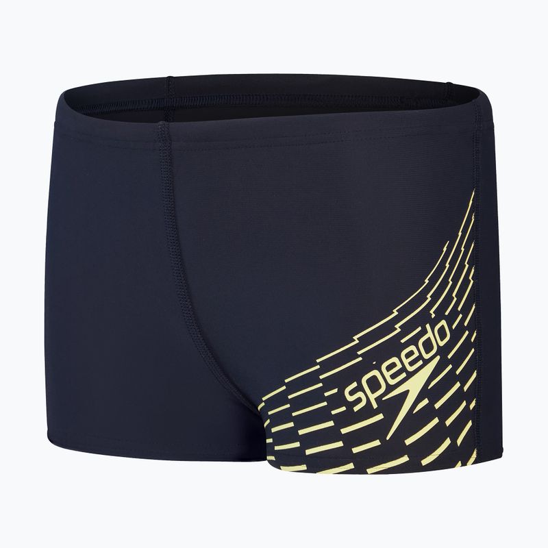 Speedo Medley Logo Aquashort детски бански костюми тъмносин 8-1241006864 4