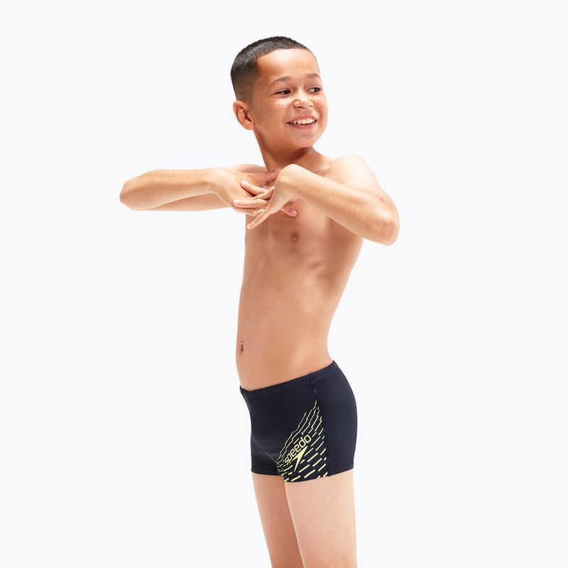 Speedo Medley Logo Aquashort детски бански костюми тъмносин 8-1241006864 6