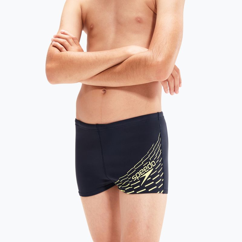 Speedo Medley Logo Aquashort детски бански костюми тъмносин 8-1241006864 8