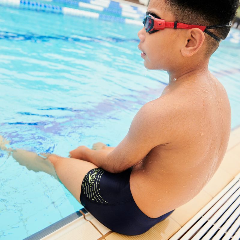 Speedo Medley Logo Aquashort детски бански костюми тъмносин 8-1241006864 9