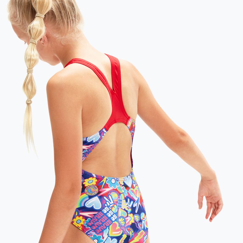 Speedo Digital Allover Splashback син/червен детски бански от една част 8-00262314742 8