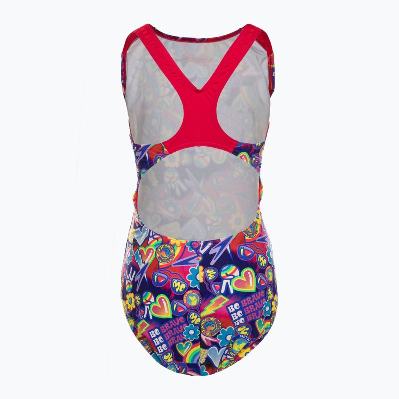 Speedo Digital Allover Splashback син/червен детски бански от една част 8-00262314742 2