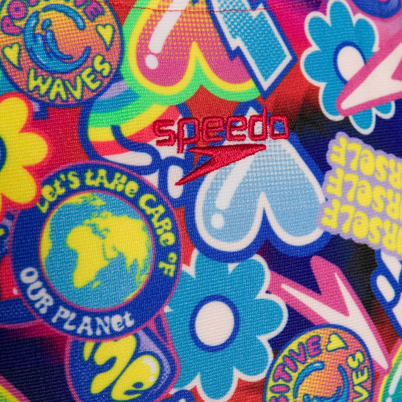 Speedo Digital Allover Splashback син/червен детски бански от една част 8-00262314742 3