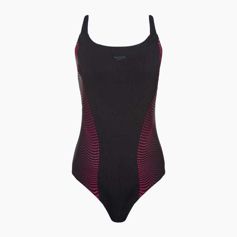 Speedo дамски бански от една част rystalLux Printed Shaping black 8-00306915111