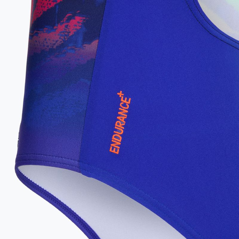 Детски цял бански костюм Speedo Digital Placement Medalist blue/green 4