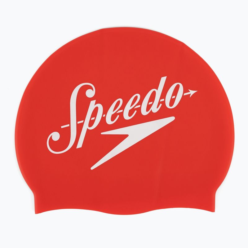 Speedo Шапка за поставяне на логото червена 8-0838514614