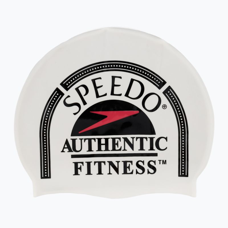 Speedo Силиконова капачка с печат, бяла 8-0838514630