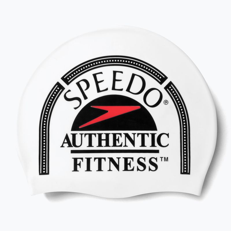 Speedo Силиконова капачка с печат, бяла 8-0838514630 3