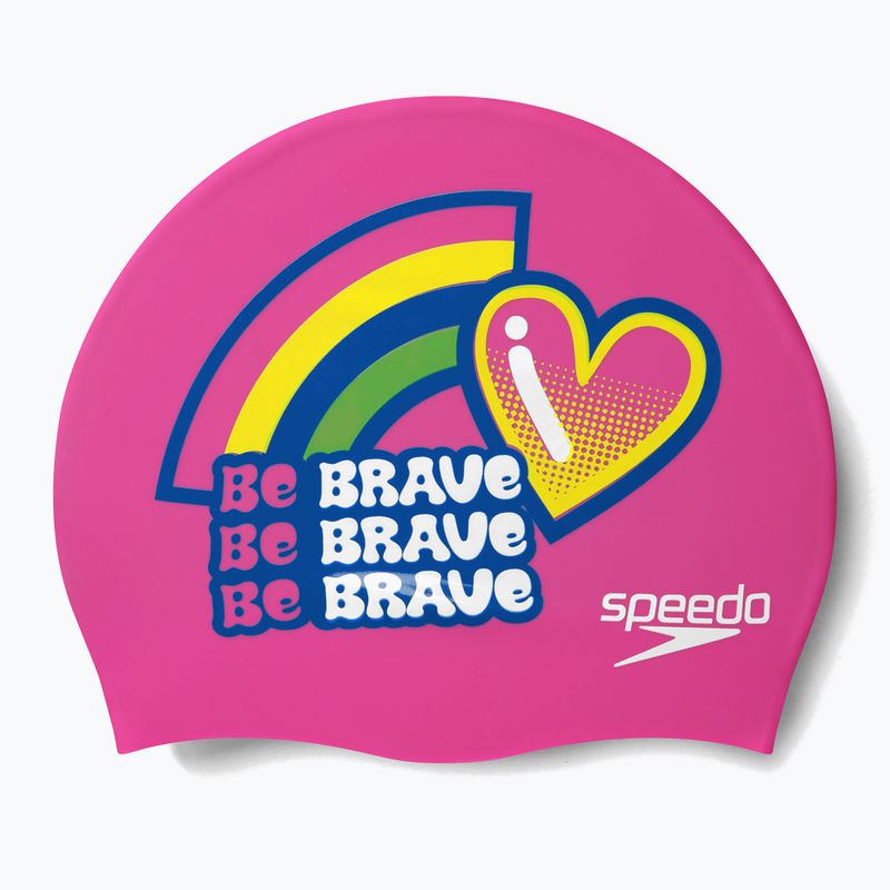 Speedo Детска шапка Speedo Printed Silicone Junior розова 8-0838614636 3