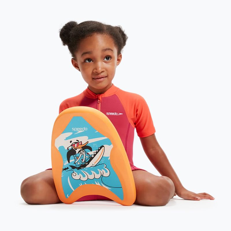 Дъска за плуване Speedo Turtle Printed Float chima azue blue/fluoro orange 5