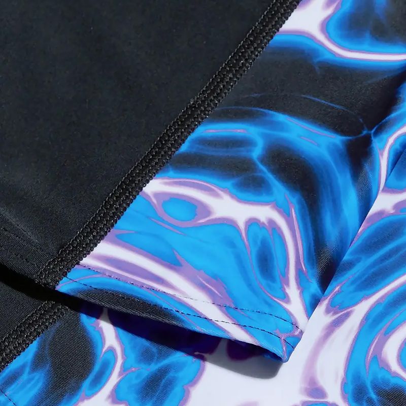 Мъжки бански Speedo Allover Digi V-Cut black/blue 7