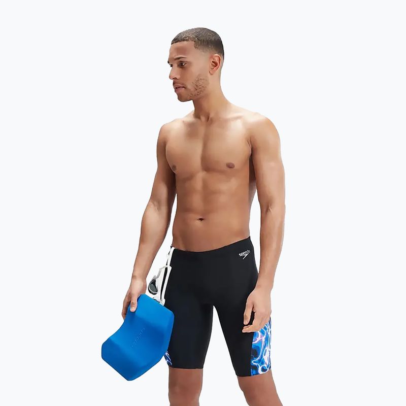 Мъжки бански Speedo Allover Digi V-Cut black/blue 12