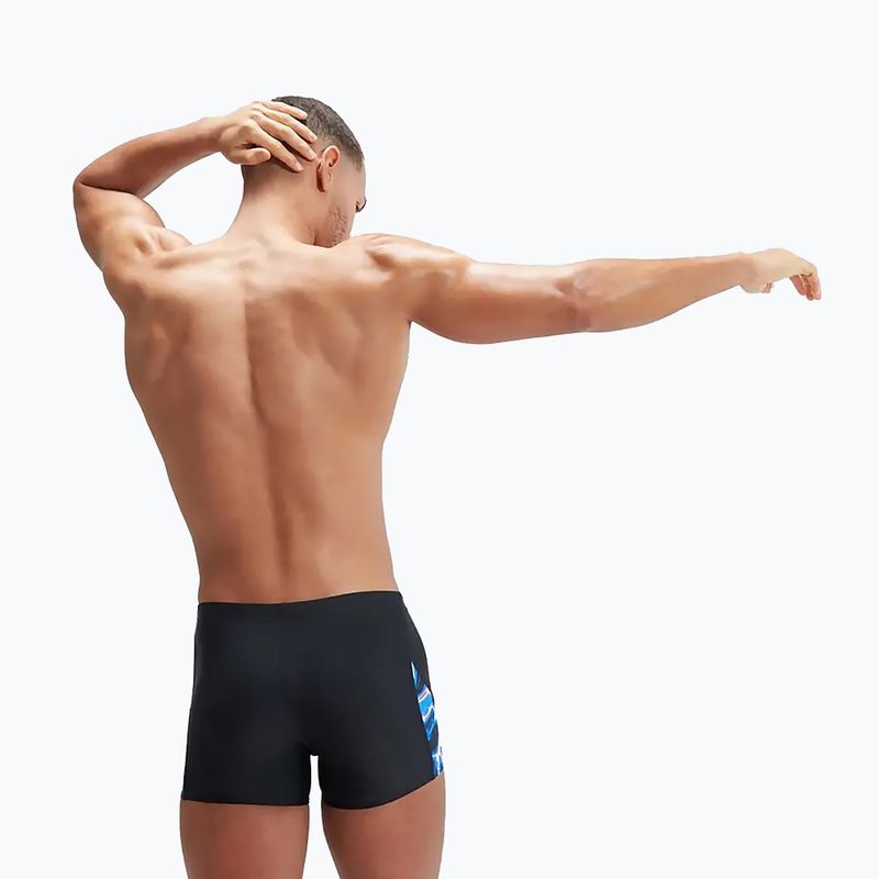 Мъжки боксерки за плуване Speedo Allover Digi V-Cut black/blue 9