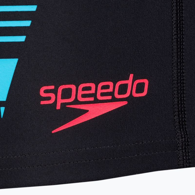 Мъжки къси панталони за плуване Speedo Tech Print black/orange 3