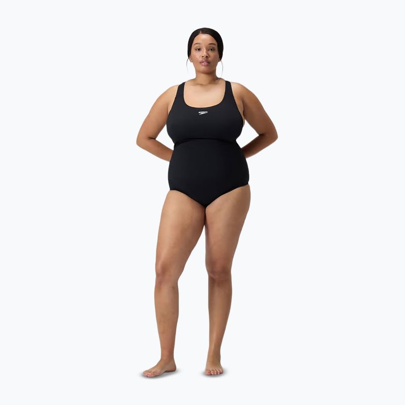 Дамски цял бански костюм Speedo Endurance+ Medalist Plus Size black 2
