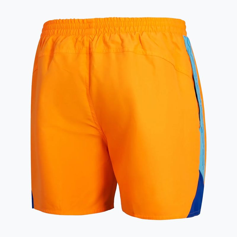 Мъжки къси панталони за плуване Speedo Hyperboom Splice 16", мандарин пилинг/пиктон синьо/натурален кобалт 2