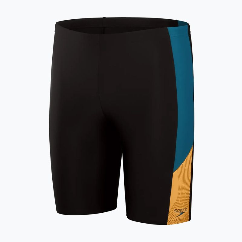 Мъжки бански Speedo Dive black/dark teal/mandarin peel