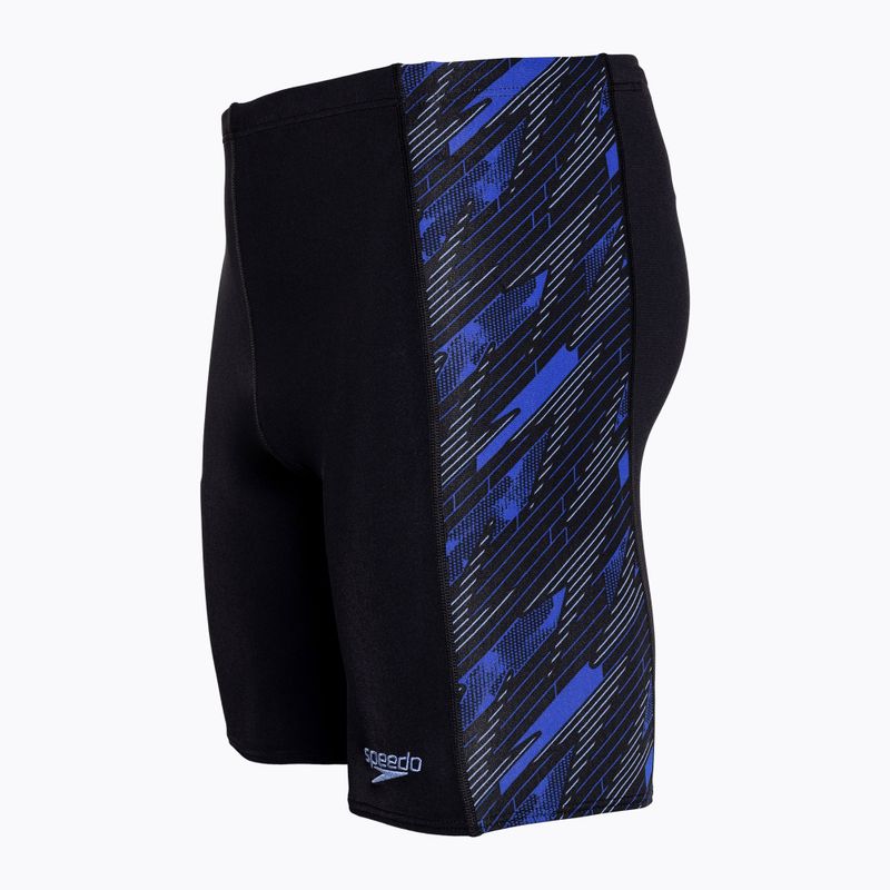 Speedo Hyperboom black/curious blue/true cobalt мъжки бански 3