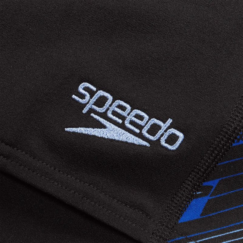 Бански Speedo Hyperboom черен/любопитно син/наистина кобалтов 3