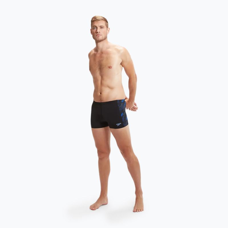 Бански Speedo Hyperboom черен/любопитно син/наистина кобалтов 5