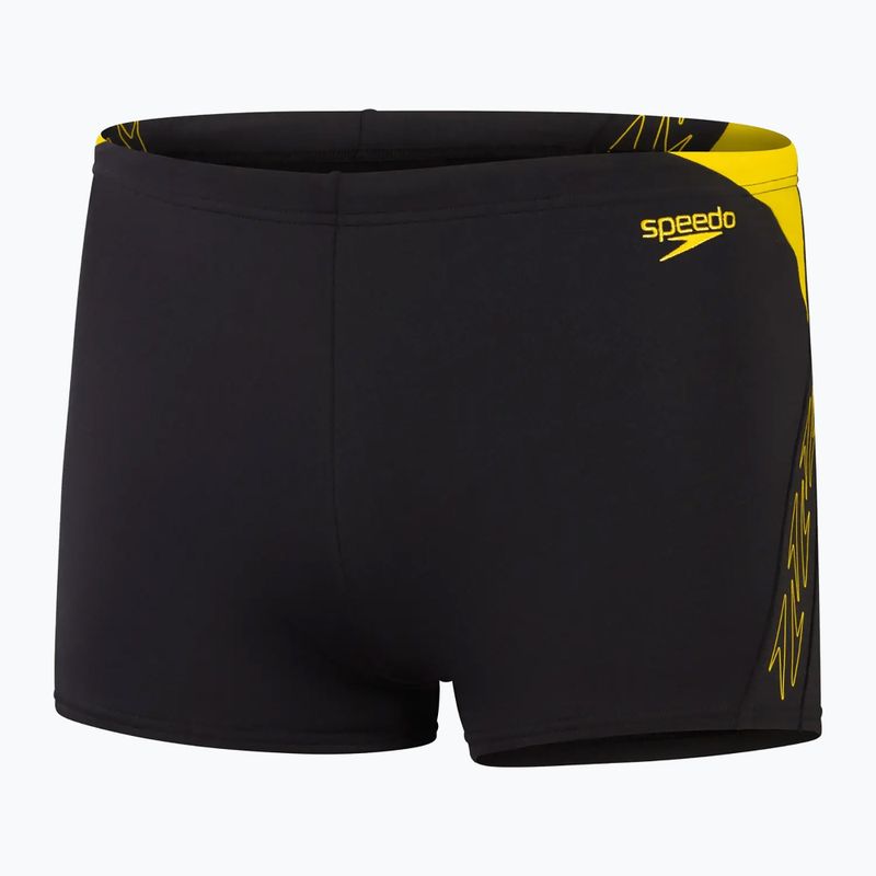 Мъжки боксерки за плуване Speedo Hyper Boom Splice black/lemon drizzle