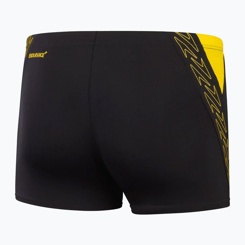 Мъжки боксерки за плуване Speedo Hyper Boom Splice black/lemon drizzle 2