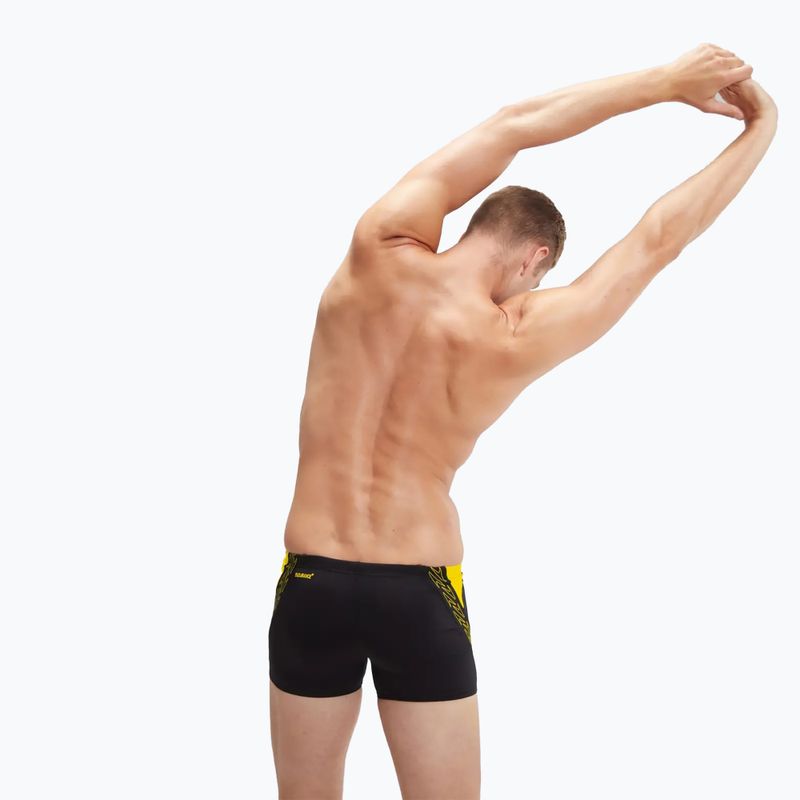 Мъжки боксерки за плуване Speedo Hyper Boom Splice black/lemon drizzle 5