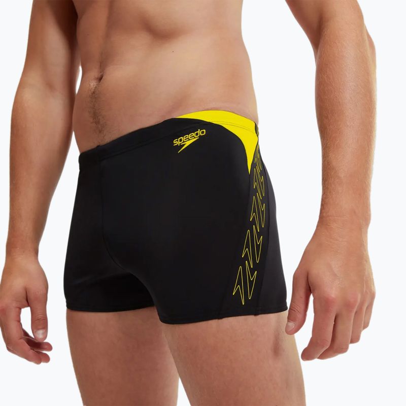 Мъжки боксерки за плуване Speedo Hyper Boom Splice black/lemon drizzle 6