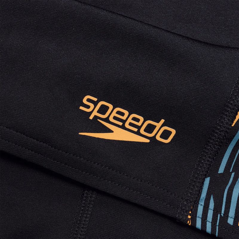 Мъжки боксерки за плуване Speedo Tech Panel black/mandarin peel/dark teal 3