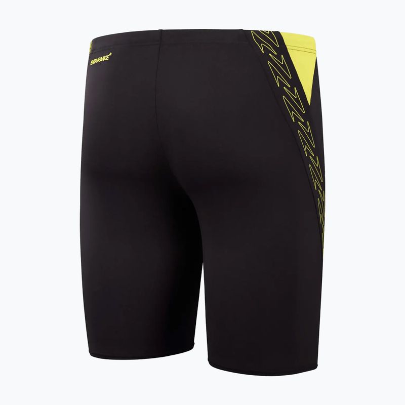 Мъжки бански Speedo Hyper Boom Splice black/lemon drizzle 2