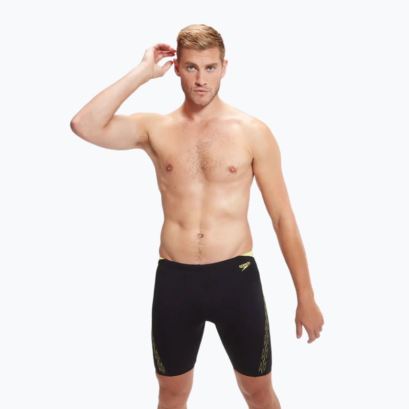 Мъжки бански Speedo Hyper Boom Splice black/lemon drizzle 5