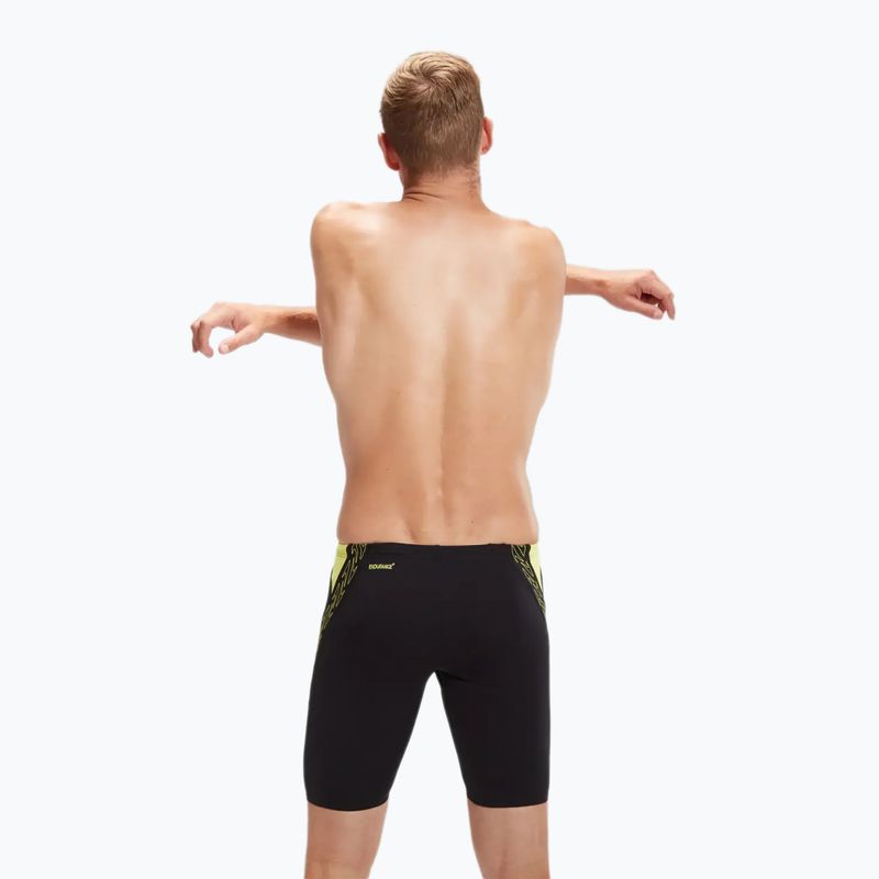 Мъжки бански Speedo Hyper Boom Splice black/lemon drizzle 6