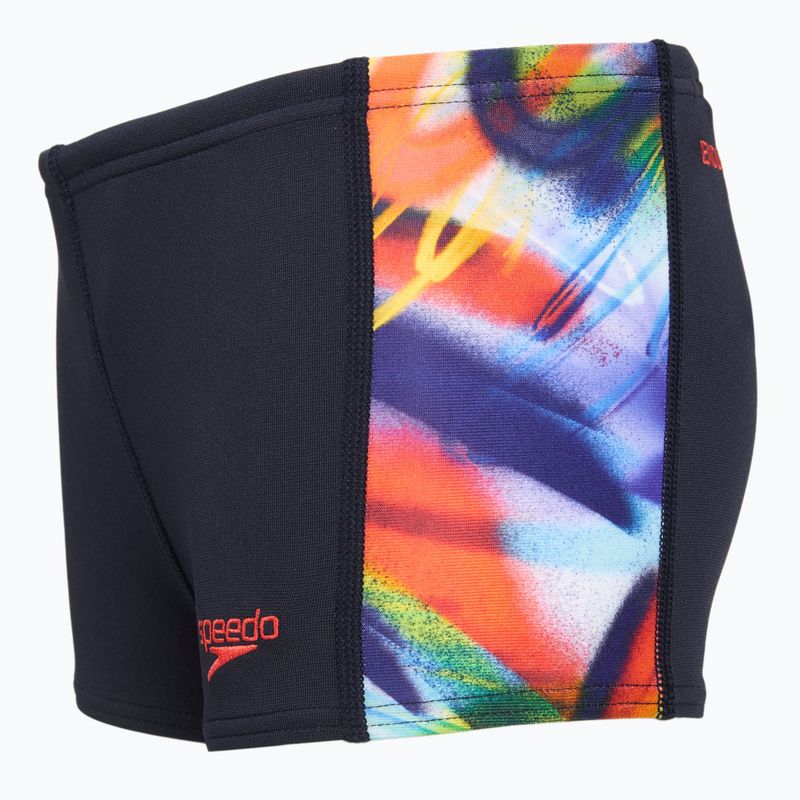 Детски боксерки за плуване Speedo Digital Panel Aquashort true navy/watermelon/bitter lime 3