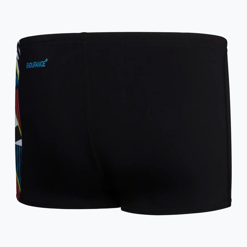 Детски бански Speedo Digital Panel черен/бял/диня 2