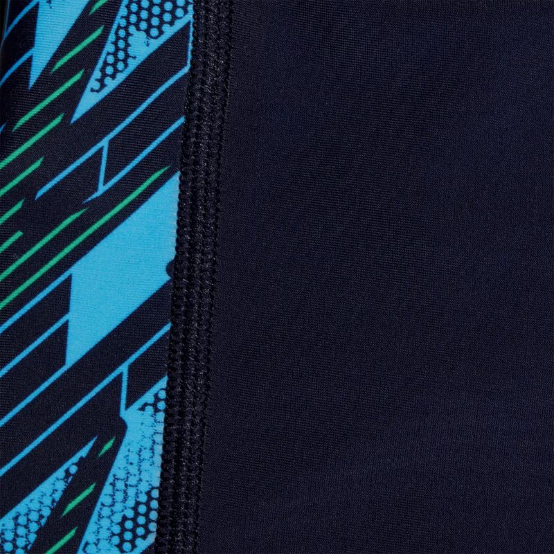 Детски бански Speedo Hyperboom true navy/harlequin green/picton green 3