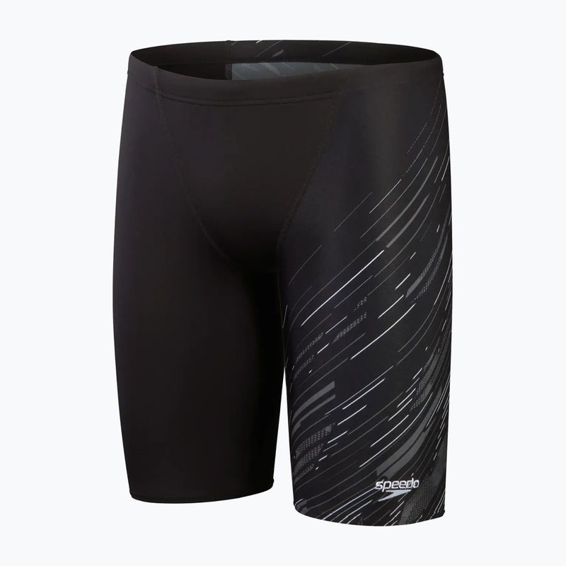 Speedo Hyperboom V-Cut black/usa charcoal/white мъжки бански