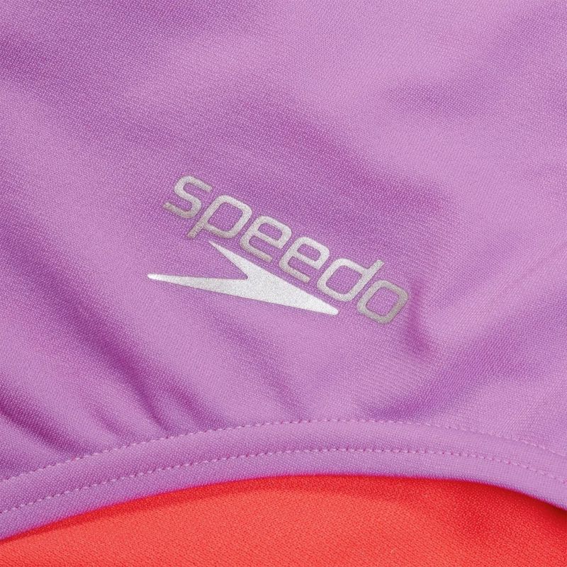 Speedo Solid Tie Back дамски бански костюм от една част sweet purple/watermelon 4