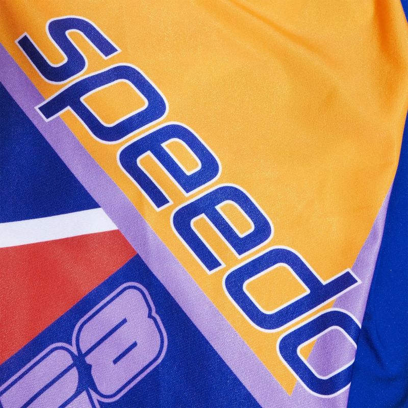 Speedo Placement V Cut Digital детски бански костюми true cobalt/watermelon/sweep purple 3
