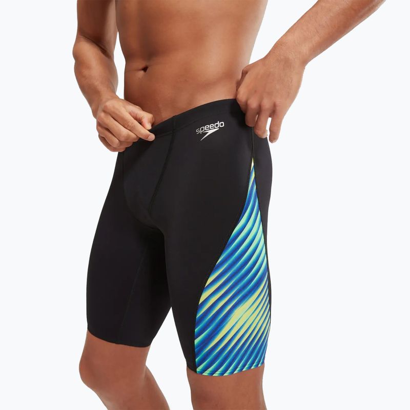 Мъжки бански Speedo Allover Digital V-Cut black/true cobalt 7