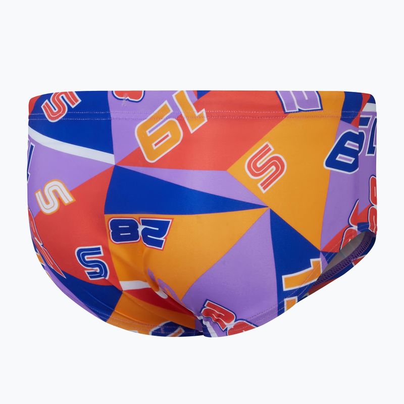 Speedo 13 Allover Club Training Digital Brief детски слипове за плуване true cobalt/sweet purple/mandarin peel 2