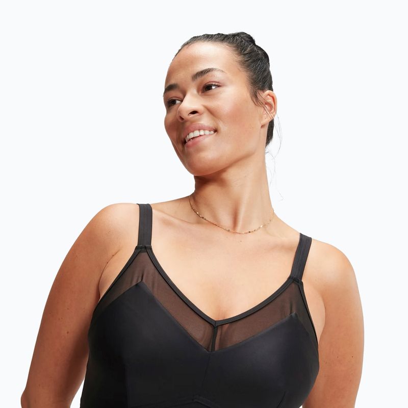 Бански от една част Speedo Shaping Mesh Detail One Piece black 4