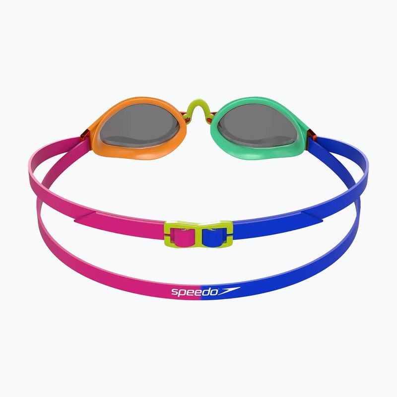 Speedo Fastskin Speedsocket 2 Огледални очила за плуване harlequin green/mandarin peel/true cobalt 4