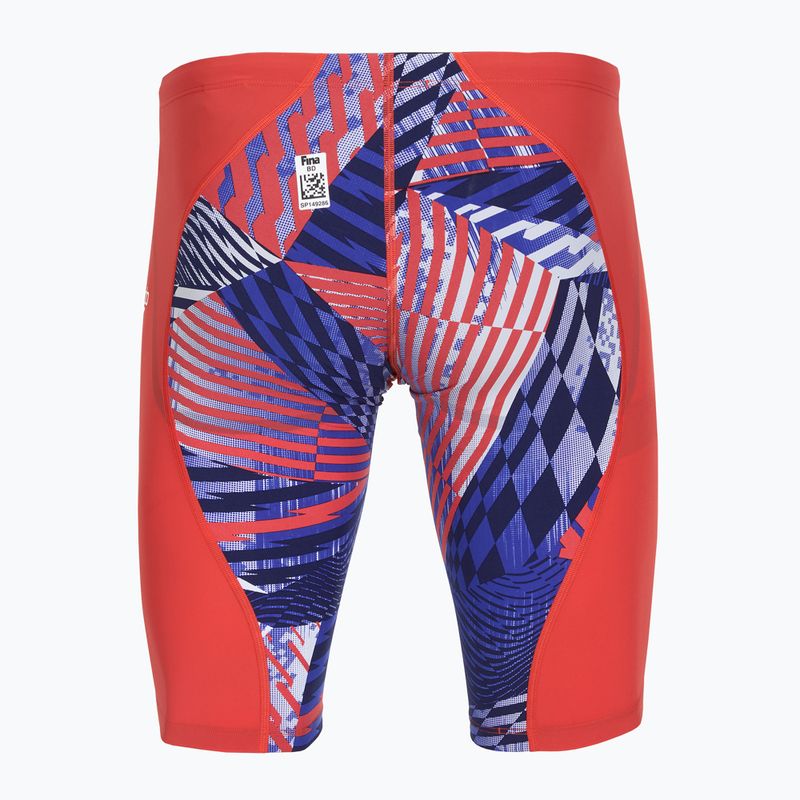 Мъжки шорти за плуване тип клин Speedo Fastskin LZR Ignite Jammer red/blue/white 2