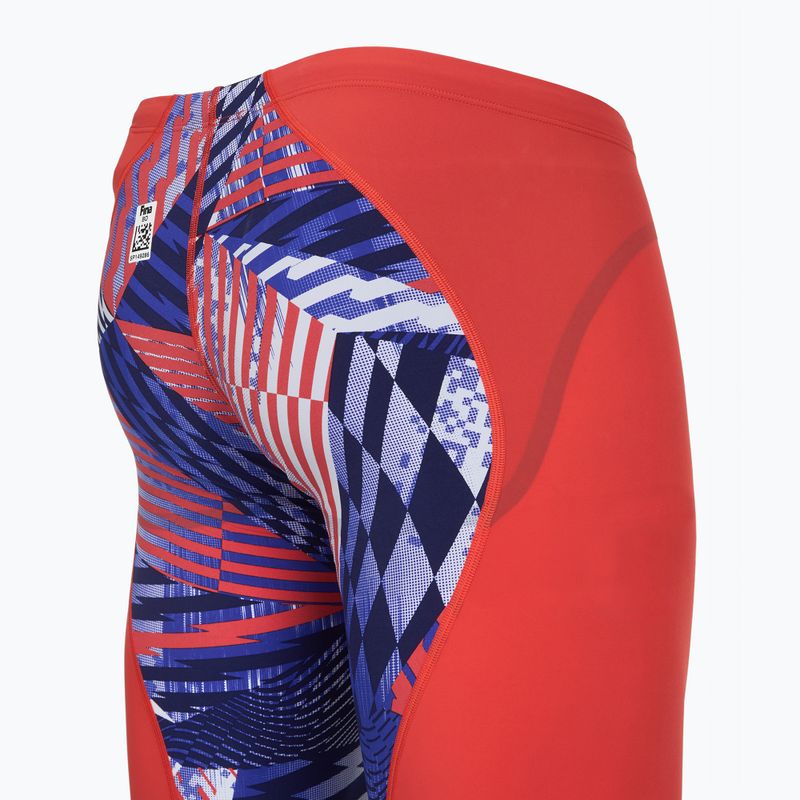 Мъжки шорти за плуване тип клин Speedo Fastskin LZR Ignite Jammer red/blue/white 4