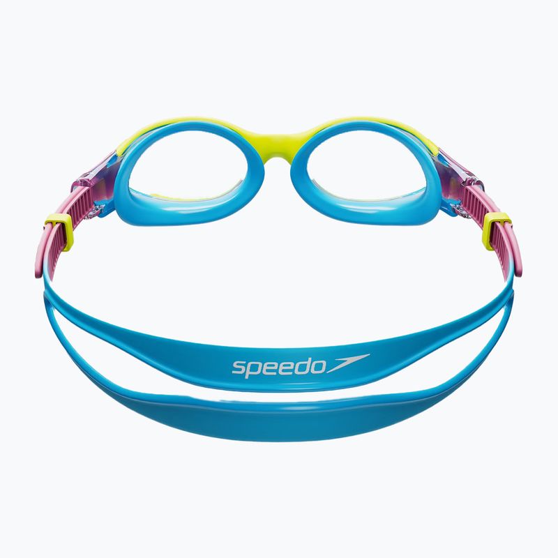 Детски очила за плуване Speedo Biofuse 2.0 lemon drizzle/kikiki pink/picton blue 3
