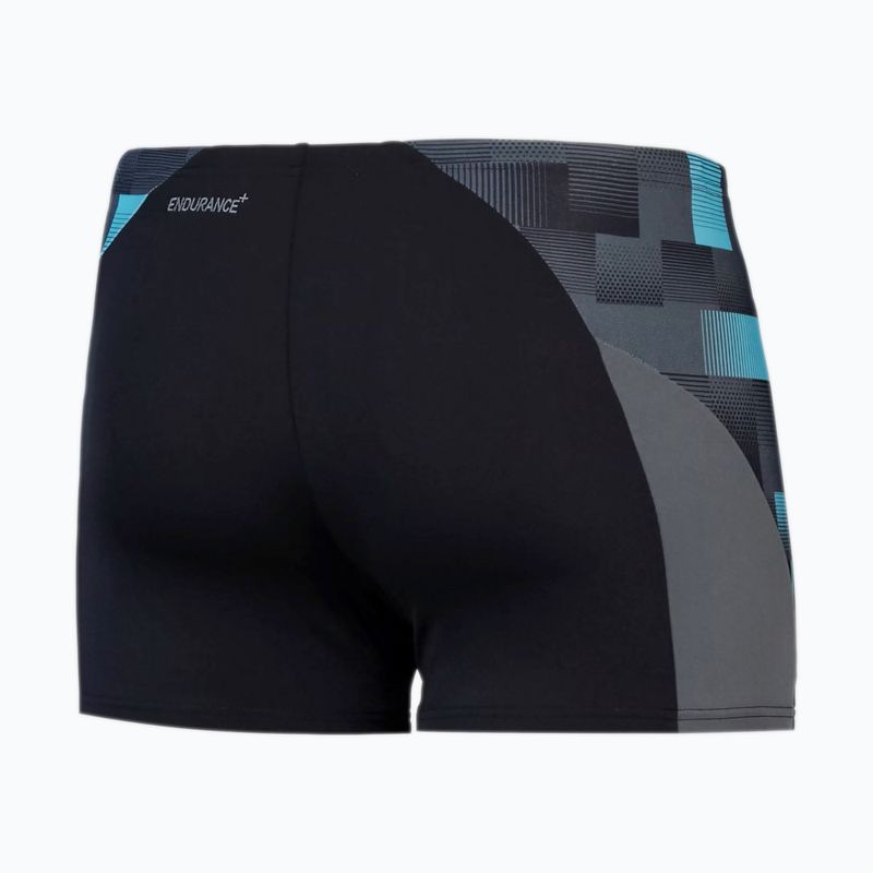 Мъжки боксерки за плуване Speedo Endurance+ MAX Splice Aquashort black/usa charcoal/marine 2