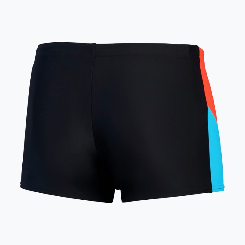 Мъжки боксерки за плуване Speedo Dive Aquashort black/siren red/piton blue 2