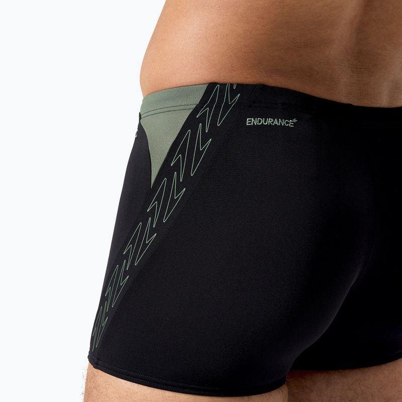 Мъжки боксерки за плуване Speedo HyperBoom Splice Aquashort black/ country green 6