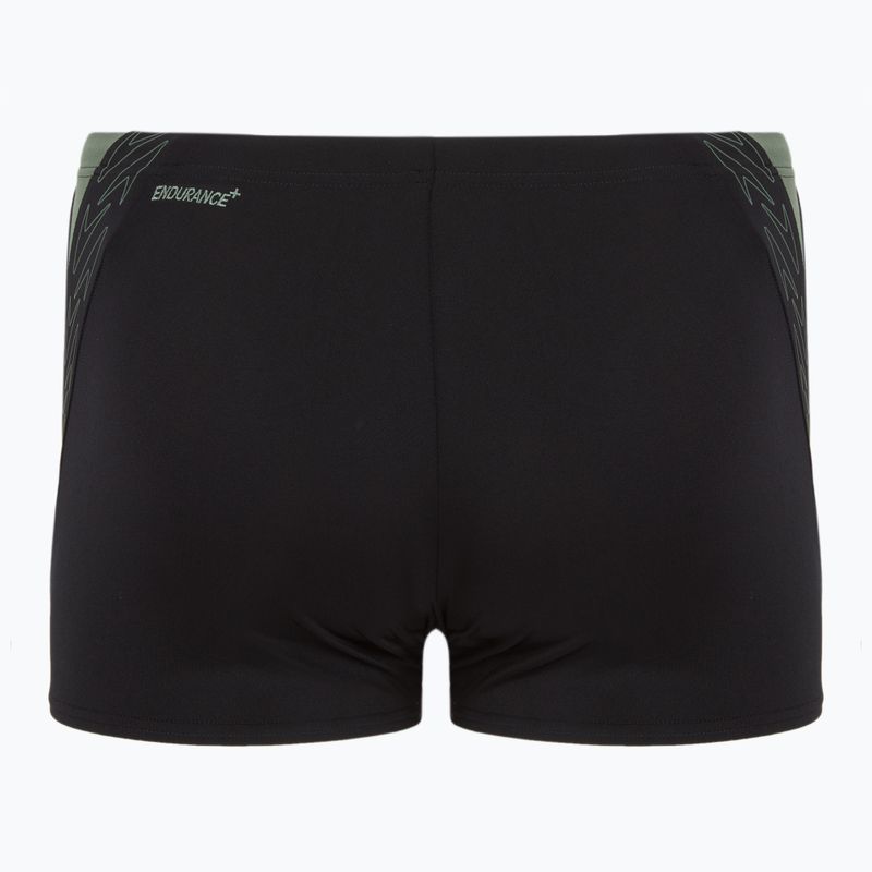 Мъжки боксерки за плуване Speedo HyperBoom Splice Aquashort black/ country green 2